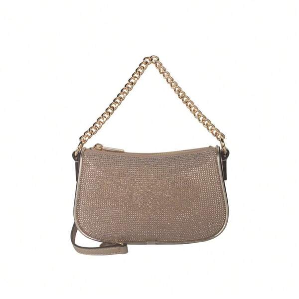  Michael Kors Carmela Solid color Lady's Single Shoulder Crossbody Handbag 35F4G1QC1S PALE GOLD