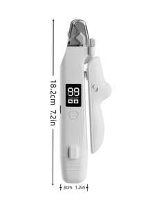 2-In-1 Rechargeable Pet Nail Clipper & Grinder, With Smart LED Display, Blood Vessel Indicator Light And Safety Lock, Low Noise Cat & Dog Nail Trimming Tool, Pet Grooming Supplies - View 13