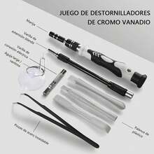 Juego de Destornilladores 117 en 1-AXIDUN Destornilladores de Precisión Extraíble Profesional Magnética Kit de Herramientas de Reparación para Teléfono/NS SWITCH//Consola de Juegos/Electrónica Etc. - Negro - Ver 4