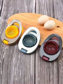 1 buah Pemotong Telur Stainless Steel - Alat Dapur Multifungsi Dapat Memotong Telur, Buah, dll dengan Sempurna - Pemotong Manual Tahan Lama Cocok untuk Rumah dan Restoran - MultiWarna - View 7