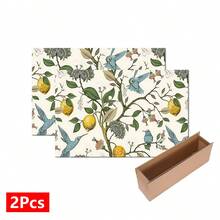 1 pieza Felpudo absorbente con estampado de pájaro de limón, felpudo absorbente para encimera de máquina de espresso, felpudo absorbente para fregadero, felpudo absorbente suave para grifo, felpudo absorbente para taza de fregadero, accesorios de cocina y baño - Multicolor - Ver 12
