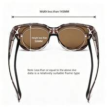 1 pieza Gafas de moda con clip para miopía, gafas de conducir para mujer - Multicolor - Ver 5