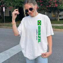 England Football Shirt ComfortColors_ Patriotic T-Shirt For World Football Fans_ Gift For Football Lovers _ Women's T-Shirts - 白色 8 - 查看 1