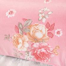 A Warm Floral Patterned Fleece Blanket, Soft And Durable Shawl Blanket, Suitable For Sofa, Bedroom, Living Room, Nap Blanket, And Usable In All Seasons. - Multicolor - View 8