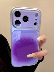Retro Coffee Tie Dye Gradient 17 Pro Max Phone Case, Unique & Stylish Protective Cover Compatible With Apple 16 Pro, 15, 16 Pro Max, 17, 17 Pro - Purple - View 2