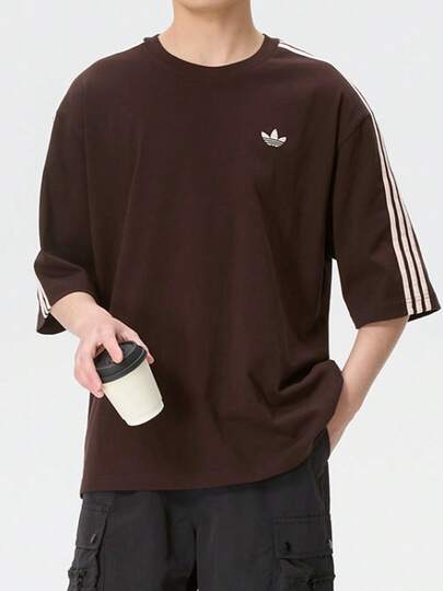  Adidas Originals 3S Comfortable Casual Short-Sleeve Sports T-Shirt For Men