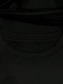 Curve Women's Printed T-Shirts, Casual Short Sleeve Crew Neck Tops Made Of Medium Stretch Fabric, Machine Washable, Designed For A Comfortable Fit In All Seasons, Unique Printed T-Shirt For Women - 黑色 - 查看 3