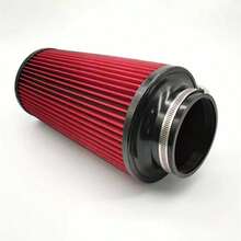 TRTY 高流量錐形引擎空氣濾清器，適用 76mm 101mm/3in 4in，通用夾式防塵空氣濾清器，可清洗且可重複使用，總長 9.44in，通用汽車配件 - 高流量冷空氣濾清器 - 查看 7