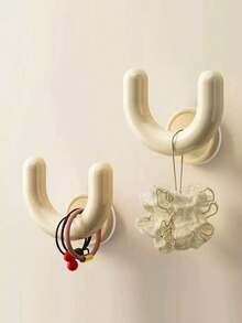 3pcs No Drill Bathroom Shoe Rack Adhesive Hooks System, Easy To Install And Organize, Durable Drainage Shoe Storage Hooks For Boots, Slippers, Sandals Wall Mounted Rack, Quick Installation, Sturdy Adhesion, Space Saving, Modern Minimalist Style, Suitable For Busy Households Tidy And Convenient Shoe Storage, 1 Set - Multicolor - View 9