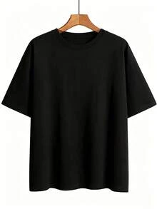 Women's T-Shirt: Elegant Short-Sleeved Blouse For Ladies, Featuring A Modern Print For Tall, Slim Women, With A Round Neck Design. Suitable For Spring, Summer, And Autumn. A Fashionable And Versatile Blouse For Everyday Wear, Work, Vacations, And Casual Occasions, Available In Sizes S-XXL. Perfect For A Night Out. - 黑色 - 查看 3