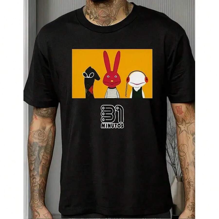 Playera 31 Minutos Serie Tv Mod.10,mundial 2026,album  mundial 2026,blusas - Negro - Ver 1