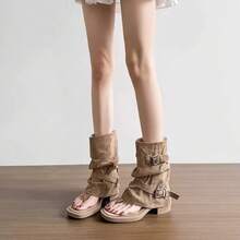 Women Ankle Boots & Booties - Khaki - View 11