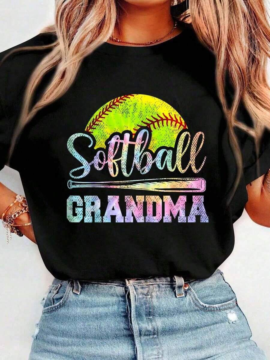 100% Cotton Tie-Dye T-Shirt For Men And Women, Perfect For Mother's Day, Softball Game Day, Or As A Casual Vacation Dress. A Breathable, Simple, And Stylish Summer T-Shirt. - 白色 - 查看 1