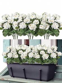 Lot de 5 fleurs artificielles de printemps et d'été (11,81 pouces, 5 têtes), en forme de pommier sauvage, disponibles en rouge, blanc et rose. Idéales pour décorer une table, un jardin intérieur ou extérieur, des compositions florales de mariage et pour remplir des vases. Parfaites pour les fêtes, les anniversaires, les cours, les porches, la décoration de la maison et du bureau, ainsi que pour les anniversaires de mariage, les remises de diplômes et autres occasions. - Multicolore - Voir 2