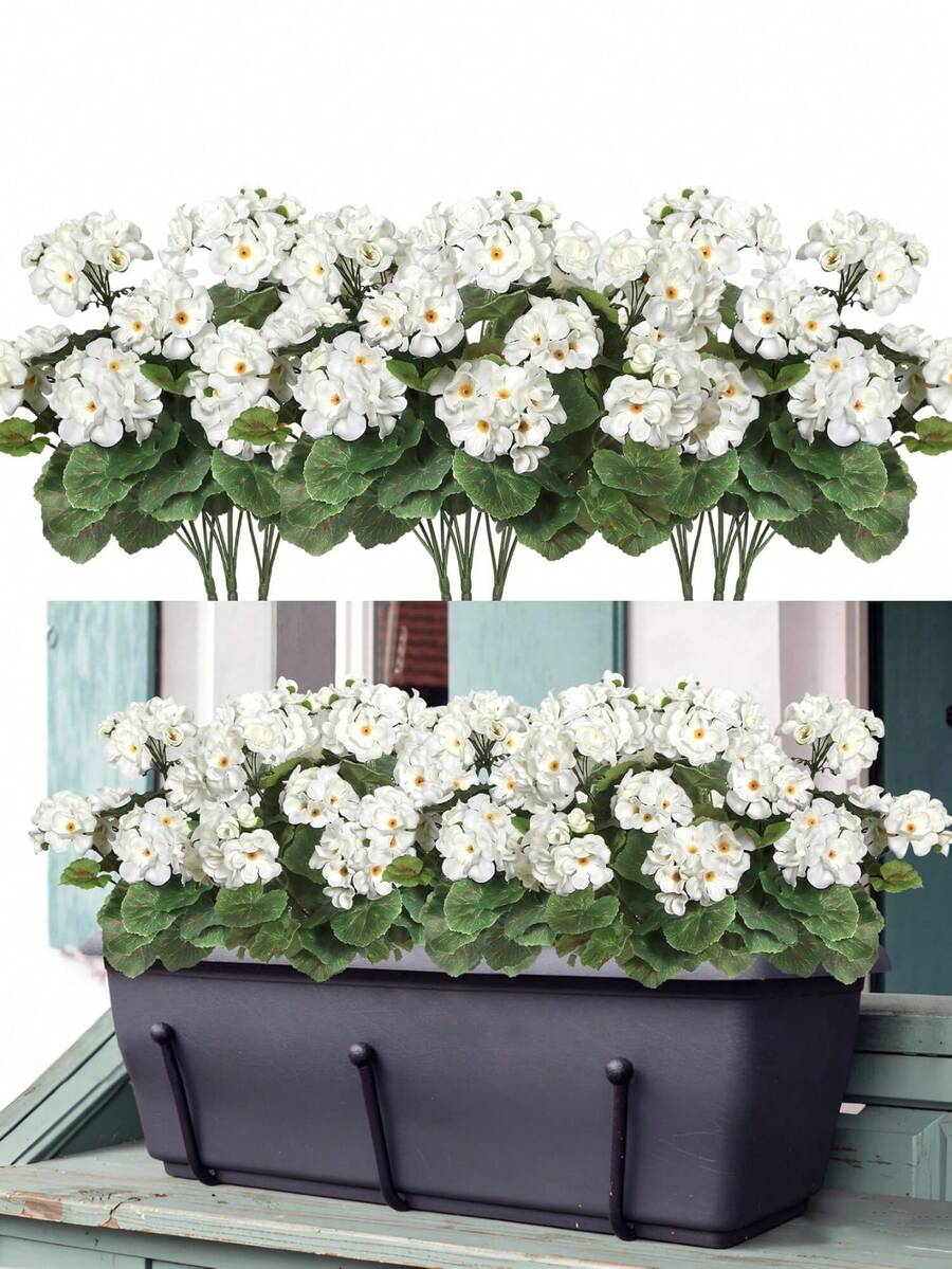 Lot de 5 fleurs artificielles de printemps et d'été (11,81 pouces, 5 têtes), en forme de pommier sauvage, disponibles en rouge, blanc et rose. Idéales pour décorer une table, un jardin intérieur ou extérieur, des compositions florales de mariage et pour remplir des vases. Parfaites pour les fêtes, les anniversaires, les cours, les porches, la décoration de la maison et du bureau, ainsi que pour les anniversaires de mariage, les remises de diplômes et autres occasions.