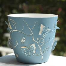 1pc Double-Layer Butterfly Pattern Planter, Multi-Color Insect Design With Drainage Hole, Plastic Succulent Pot Suitable For Succulents, Cacti And Crafts, Great For Windowsill Planting, Wedding Favors And Spring Garden Parties, Handmade, Suitable For Indoor And Outdoor Decor, Gardening Gift, Home Decoration - A - View 11