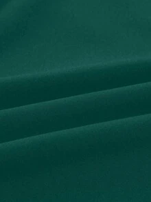 Pantalones de pierna ancha con detalles de cinturón de unicolor para mujer de talla grande, pantalones para todo tipo de ocasiones como fiestas, conciertos, uso diario, festivales de música, citas, San Valentín y vacaciones - Verde Oscuro - Ver 7