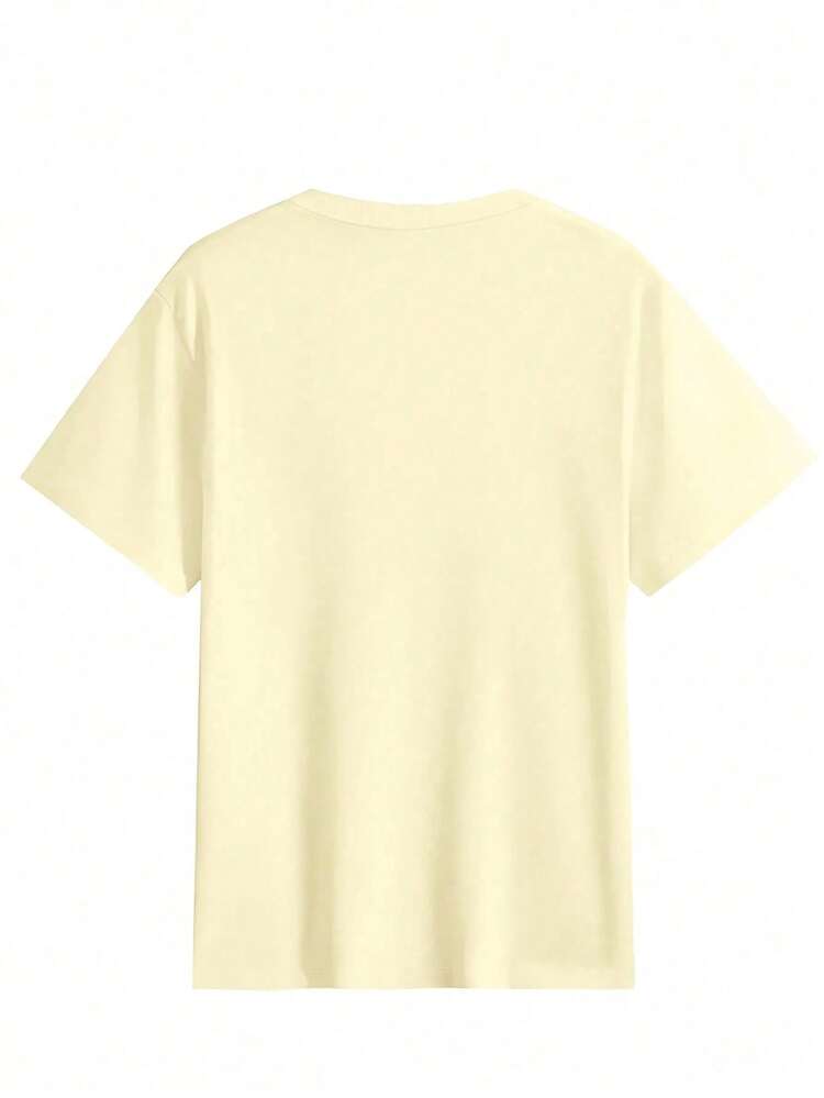 Women T-Shirts - 杏色 - 查看 3