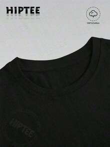 1 Piece Vintage Graphic T-Shirt 100% Cotton - Cowboy Style Rodeo T-Shirts "Somebody's Problem, Somebody's Goodbye", Retro Casual Cotton Short Sleeve T-Shirts For Women And Men, Casual Daily Wear, 180g - Women's Summer Graphic Letter Print T-Shirts. - 黑色 - 查看 4