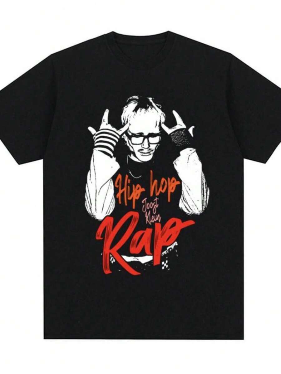 playeras de mujerJoost Klein Europapa 2026 Eurovisions Song Contest T Shirt Men Women Fashion Harajuku T-shirt Cotton Loose Short Sleeve T-shirts - Negro - Ver 1