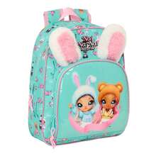 Nanana | Na! Na! Na! Surprise School Backpack Adaptable To Trolley (Without Trolley), Main Compartment With Zipper, Identification Card, Top Handle, Kids Pink With Pom-Pom, Removable Backpack - Option 2 - View 1