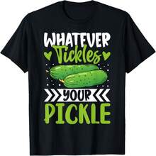 Whatever Tickles Your Pickle T-Shirt - Black - View 1