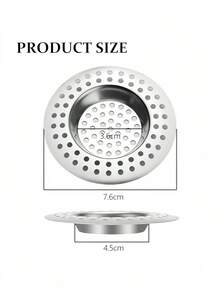 Heavy Duty Stainless Steel Sink Strainer Plugs - Anti-Rust Metal Drain Protectors With Hair Catcher For Kitchen And Bathroom Sinks, Bathtub, Shower - Home Essentials Drain Cover Filter - A - View 8