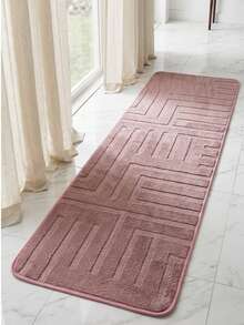 Luxury Runner Rug 2.00m X 60cm – Geometric Design With Reinforced Bias Binding. Beautiful And Non-Slip. - rose - 查看 3