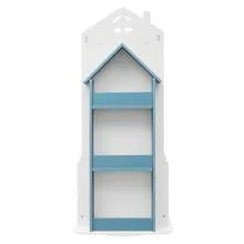 Rotating Children's Bookshelf, Book Display Shelf, Floor Standing Bookshelf Blue - Blue+White - View 8