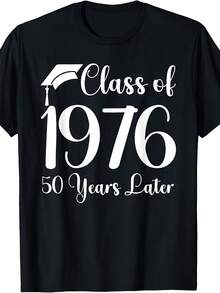Camiseta Deportiva Casual para Mujer con Gráfico de Gorra de Graduación - Camiseta Negra de Manga Corta, Elástica y de Cuello Redondo, Lavable aáquina, Ajuste Cómodo y Apta para Todas las Estaciones, para Celebrar Logros Académicos. - Negro - Ver 1