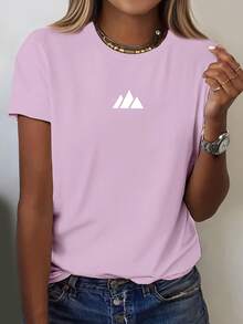 Camiseta de Manga Corta para Mujer - Moda de Verano, Cómoda, Transpirable, Cuello Redondo, Estilo Casual - Fácil de Lavar y Cuidar para Uso Diario - Negro - Ver 10