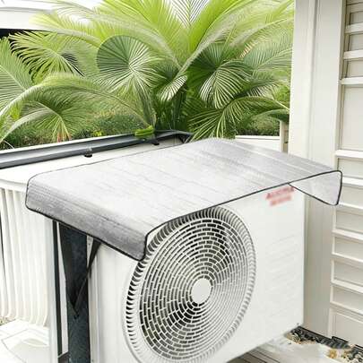 2026 European And American Popular Model 1-Piece Air Conditioner Outdoor Unit Cover, Double-Layer Aluminum Foil Insulation Sunshade, Waterproof And Rainproof Air Conditioner Condenser Cover, Keeps The Air Conditioner Cool, Saves Energy And Electricity, And Extends Its Service Life