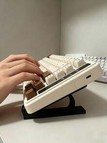 1 Pair Ergonomic Keyboard Lift Stand, Keyboard Riser, Non-Slip Universal Stand, Suitable For All Keyboard Sizes With Stable Support And Easy Storage, Desktop Accessory, Office Accessory, Tilted Desktop Computer Monitor Stand Keyboard Stand, Office And Gaming - Multicolor - View 1