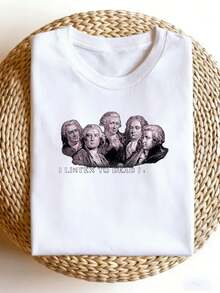 Camiseta Vintage de Música Clásica para Hombre - Camiseta estampada con Bach, Grück, Beethoven, Haydon, Mozart, con el eslogan "Escucho Hablar a los Muertos" y retratos de compositores, camiseta de manga corta suave, adecuada para conciertos, uso diario y como regalo para músicos y amantes de la música. - Blanco - Ver 6