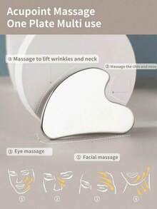 Bộ massage mặt 3 món/2 món - Bàn chải massage đường viền bạch huyết mặt, dụng cụ Gua Sha hình trái tim bằng thép không gỉ, bàn chải chà mặt khô, dụng cụ massage dẫn lưu bạch huyết vùng mặt, cằm và hàm, dụng cụ Gua Sha bằng thép không gỉ, dụng cụ massage mặt Gua Sha, dụng cụ cạo da mặt. - Nhiều màu - Xem 4