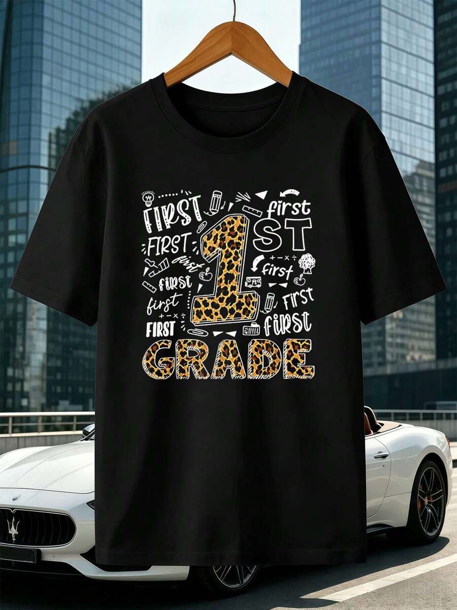 Men Plus Size T-Shirts - Black - View 1