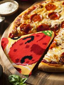 CREATOR SOCKS - 1 đôi tất dài đến bắp chân hình bánh pizza ngộ nghĩnh, thiết kế hộp quà sáng tạo hình bánh pizza dễ thương và độc đáo, thích hợp làm quà tặng bất ngờ cho các dịp sinh nhật/tiệc tùng/ngày gia đình/đám cưới/Ngày của Cha/lễ tốt nghiệp. - Màu vàng - Xem 6