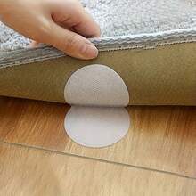 20/50pcs (10 Pairs/25 Pairs) 2-Inch Heavy Duty Non-Slip Grippers, Suitable For Home, Office, Gym - Reusable Self-Adhesive Hook And Loop Pads, Removable Adhesive Backing, Washable, For Carpets, Bedsheets, Sofa Cushions, Protective Pads - Multicolor - View 6