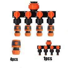 4-Way Garden Hose Splitter With 4 Independent Valves - Outdoor Faucet Connector For Lawn, Garden And Car Washing Systems, Leak-Proof Design - Water Flow Divider - View 14