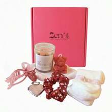 ZENIT Set de Amor Propio y Aromaterapia SOY AMADA- Kit de Cuidado Personal con Velas de Soja Artesanales Regalo para Bienestar y Descanso con Calcetines Afelpados y Accesorios - Varios - Ver 2