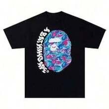 Camiseta Gráfica Negra H-Arry S-Tyles, Estilo Urbano Unisex para Adultos, Camiseta Casual, Ropa Urbana para Hombres, Ropa de Verano para Hombres, Atuendos de Verano para Hombres, Ropa para Conciertos, Ropa de Verano para Adolescentes, Ropa de Verano para Jóvenes. - Negro - Ver 6