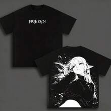 s-3xl Camiseta Unisex 100% Algodón, Diseño de Demonio Blanco y Negro con Cuernos,A283  Estilo Oscuro Streetwear, Camiseta de Verano de Cuello Redondo, Ropa Casual para Hombres y Mujeres, Tallas S-3XL, Estética Gótica, Ropa de Moda Urbana - Blanco - Ver 2