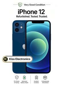 Apple IPhone 12 - Fully Unlocked Very Good - Grade B Condition Refurbished - Blue - View 1