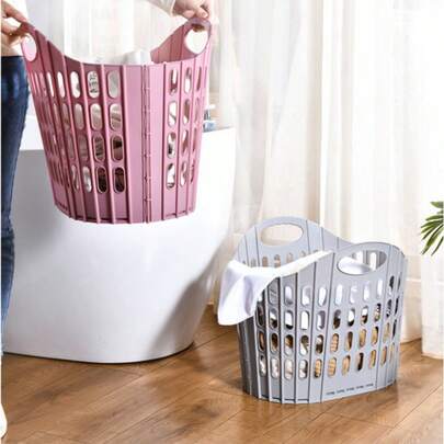 Foldable Wall-Mounted Laundry Basket With Handle, Large Capacity Clothes & Toy Storage Box, Space-Saving Dirty Clothes Hamper For Bedroom, Multi-Size Organizer Bin For Small Apartment, College Dorm, Mother's Day, Back To School Gift