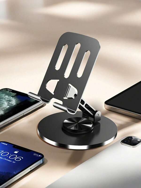 1 Giá đỡ điện thoại/máy tính bảng đa năng bằng kim loại, đế silicon chống trượt, ổn định, xoay 360° và điều chỉnh nhiều góc độ, chất liệu kim loại bền chắc, phù hợp với điện thoại và máy tính bảng, thích hợp cho học sinh, nhân viên văn phòng, người phát trực tiếp, người xem phim liên tục, sử dụng tại nhà, văn phòng, phát trực tiếp, gọi video, xem phim trực tuyến, quà tặng tân gia thiết thực, màu ngẫu nhiên