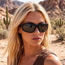 2pcs Fashion Wrap-Around Street Style Fashion Glasses For Women, Suitable For Casual Street Outfits - Multicolor - View 12