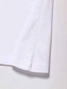 Women's T-Shirt: Elegant Short-Sleeved Blouse For Ladies, Featuring A Modern Print For Tall, Slim Women, With A Round Neck Design. Suitable For Spring, Summer, And Autumn. A Fashionable And Versatile Blouse For Everyday Wear, Work, Vacations, And Casual Occasions, Available In Sizes S-XXL. Perfect For A Night Out. - 白色 - 查看 5
