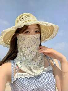防晒挂耳式面罩颈套，透气面罩 - 彩色 - 查看 7