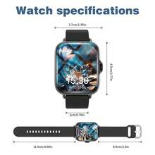Smartwatch With Wireless Calling/Dialing, Multiple App Reminders, Suitable For Men And Women, Sports Watch, Customizable Wallpaper, Holiday & Birthday Gift - Multicolor - View 9