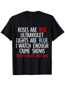 1 Men's Essential Summer T-Shirt In Red, Pink, Purple, And Blue, Printed, Short Sleeve, Comfortable And Soft, Sells Out In Seconds, A Gift For A Loved One, Suitable For All Seasons And Fashionable. Size: S - 7XL, Versatile Basic T-Shirt For Summer - Black - View 5